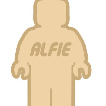 18mm Layered Fillable Lego Man Shape with name