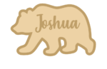 18mm Layered Fillable Polar Bear Shape with name