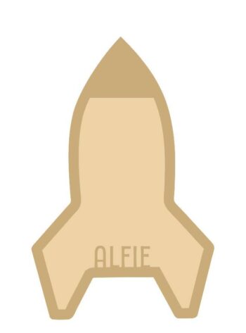 18mm Layered Fillable Rocket Shape with name