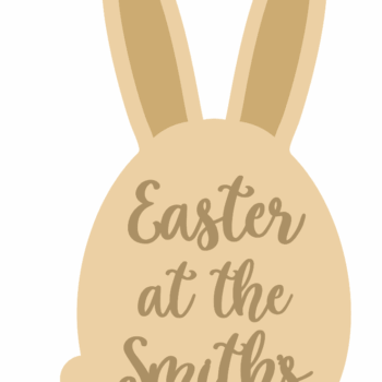 3mm Layered Tall Ear Easter At Sign