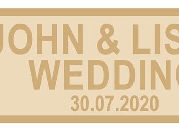 4mm Tall Road Arrow Wedding Sign