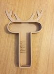 18mm Layered Fillable Antler Letter with name