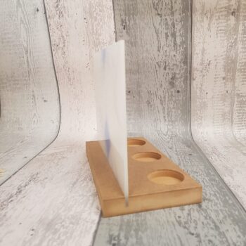 Perspex Candle Stand 200 x 200mm (with 3 T Light Holes)