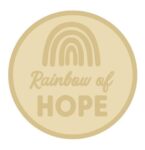 3mm Layered Circle Plaque - Rainbow Of Hope