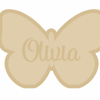 18mm Layered Fillable Buttefly with name