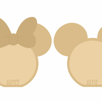 18mm Layered Fillable Mouse Head with name