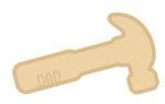 18mm Layered Fillable Hammer with name