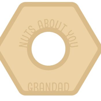 18mm Layered Fillable Nut with name