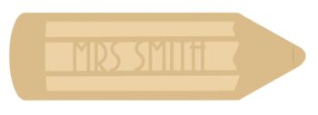18mm Layered Fillable Pencil with name Design 1