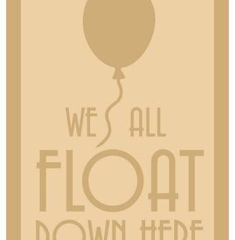 3 and 4mm Layered Plaque - We All Float Down Here Style 2