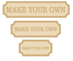 4mm Make Your Own Tall Street Sign (single or double line)