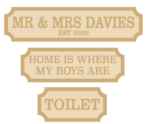 4mm Make Your Own Tall Street Sign (single or double line)