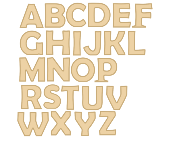 18mm Open Front Pom Pom Fillable Letters and Numbers