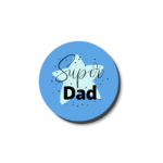 3mm Printed Token - Super Dad - Blue