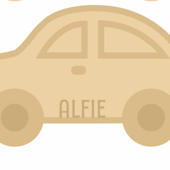 18mm Layered Fillable Car Shape Shape with name