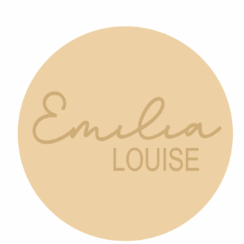 4mm OAK VENEER Circle Name with 2 Names - Signature Font Top Line (words in 4mm mdf)