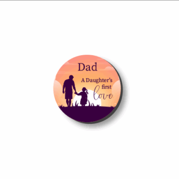 3mm Printed Token - Dad - A Daughter's First Love