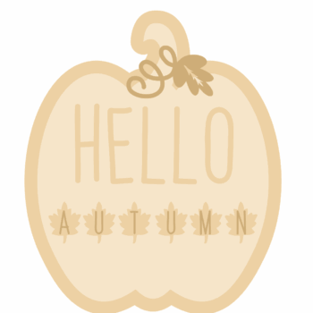 3mm mdf Layered Pumpkin - Hello Autumn