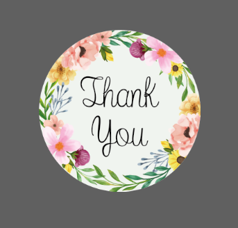 3mm Printed Token - Thank You