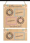 4mm Oak Veneer Time Stood Still Printed Plaque