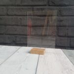 3mm Perspex A5 Table Number (with oak stand)