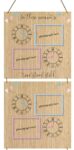 4mm Oak Veneer Time Stood Still Printed Plaque