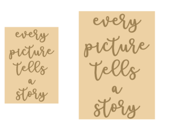 4mm words - every picture tells a story