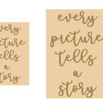 4mm words - every picture tells a story