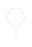 Acrylic Hexagon Cake Topper