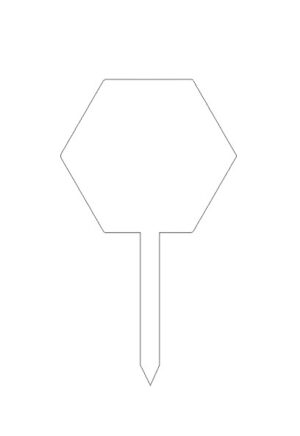 Acrylic Hexagon Cake Topper