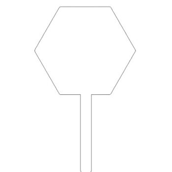 Acrylic Hexagon Cake Topper