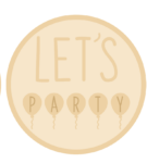 3mm mdf Layered Circle- Let’s Party with Balloons