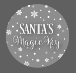 3mm Printed Token – Santa’s Magic Key – Silver