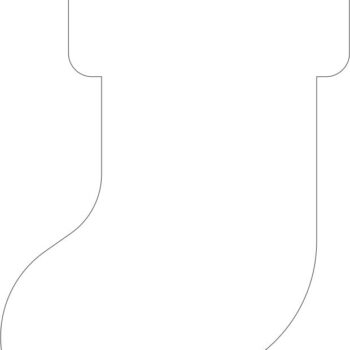 8cm Acrylic Stocking (Pack of 10)