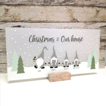 Printed Gnome Family Rectangle