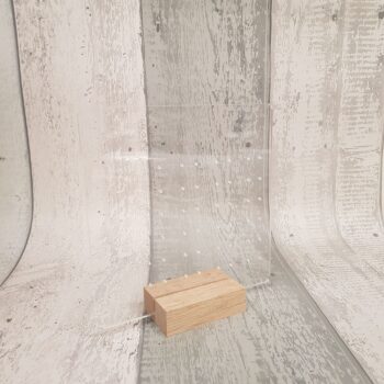 Perspex Earring Holder and stand