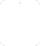 8CM X 7CM ACRYLIC TAG (pack of 10)