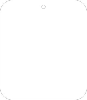 8CM X 7CM ACRYLIC TAG (pack of 10)