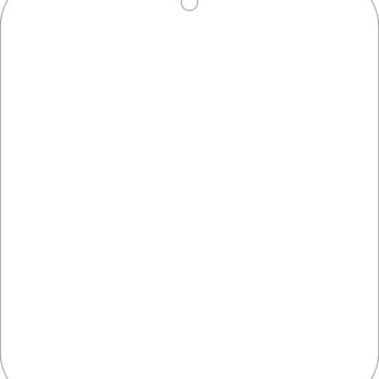 8CM X 7CM ACRYLIC TAG (pack of 10)