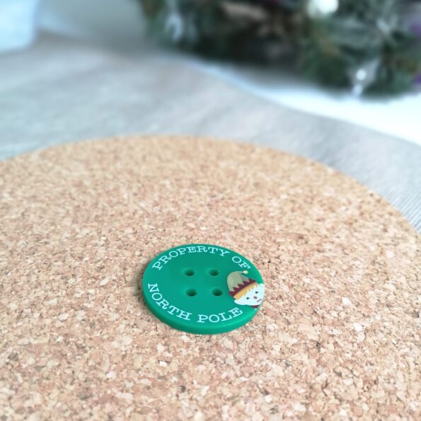 boy elf button