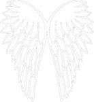 4mm mdf Joined Angel Wings