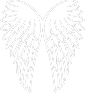 4mm mdf Joined Angel Wings