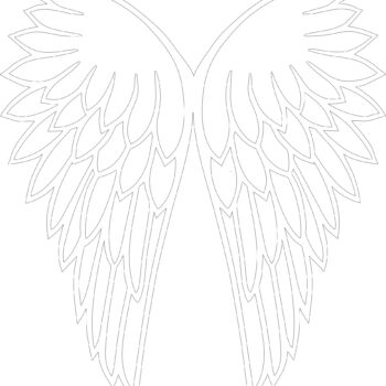 4mm mdf Joined Angel Wings
