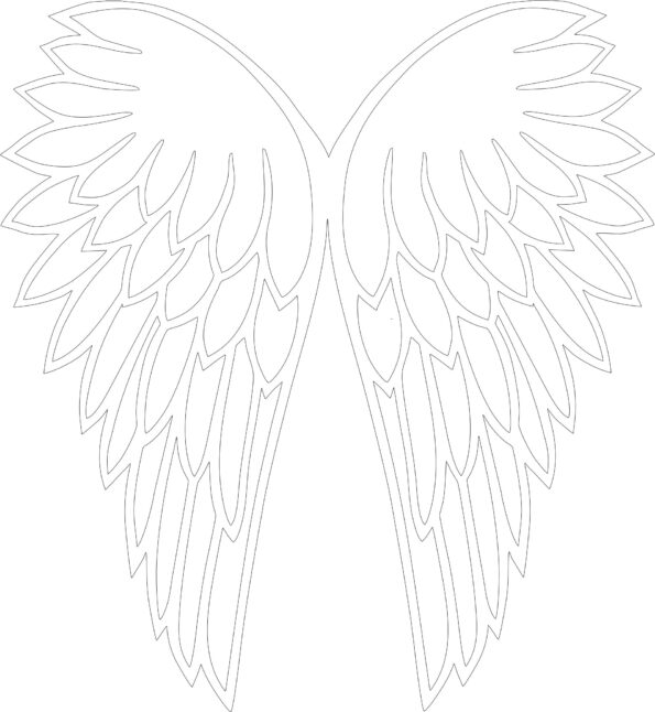 4mm mdf Joined Angel Wings