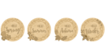 3mm mdf Set of 4 Layered Season Plaques – Spring – Summer – Autumn – Winter