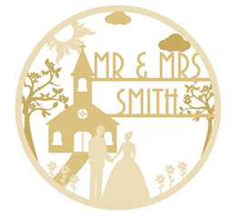 3mm mdf Triple Layered Wedding Plaque