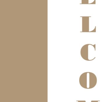 18mm and 6mm mdf leaner WELCOME sign