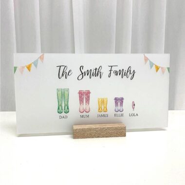 Printed Wellington Boot Plaque