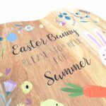 Heart Shaped Easter Bunny Treat Board – floral design