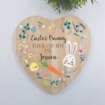 Heart Shaped Easter Bunny Treat Board – floral design